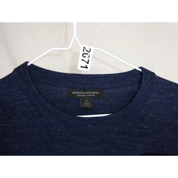 Banana Republic Crewneck Sweater Men S Organic Cotton Colorblock Preppy Striped - Picture 8 of 8